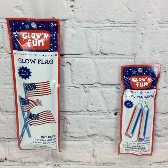 4th of July Party 11 Piece Bundle Patriotic Decor Invitations Mugs Glow Sticks - Picture 5 of 16